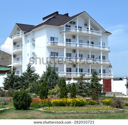 May 28, 2014, Koktebel, Crimea, Russia - hotel building