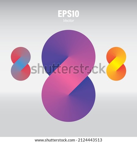 Infinity logo. creative colorful infinity symbol 