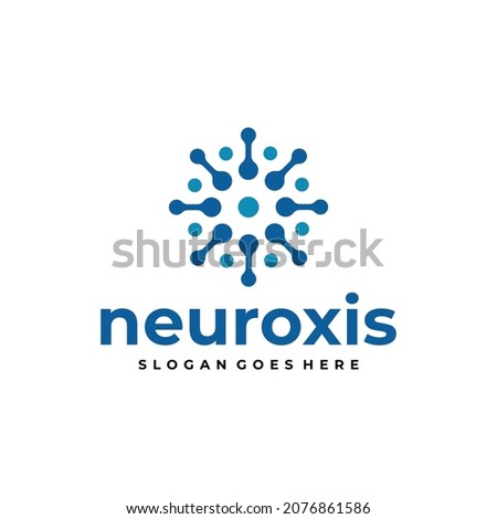 Circle Dot Neuro Symbol Logo Design