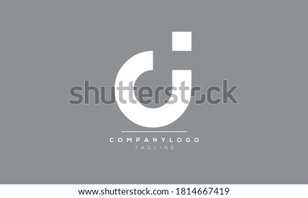  Alphabet letters Initials Monogram logo di,id,d and i Stock fotó © 