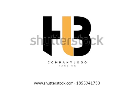 Alphabet letters Initials Monogram logo HLB,HB