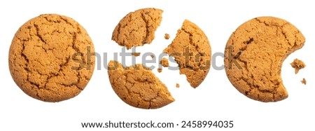 Similar – Image, Stock Photo Oatmeal cookies on white plate