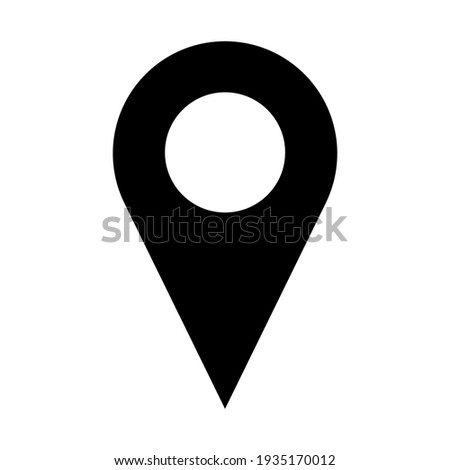 Vector location icon. Modern map pin place marker. Navigation map, gps, direction, place, compass, contact, search concept. Design for  logo, Web, UI, mobile upp

