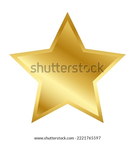 Gold Star. Vector illustration EPS10