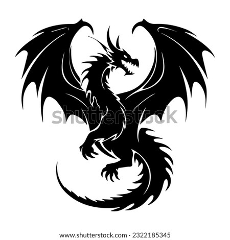 Black And White Dragon Tattoos Clipart | Free download on ClipArtMag