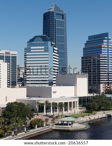 JACKSONVILLE, FL - NOVEMBER 10: Four major bank buildings on November 10, 2008 in Jacksonville, FL. may undergo changes as a result of the ongoing financial crisis.