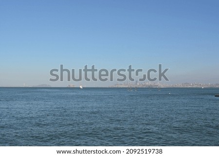 Image, Stock Photo View from Alcatraz Island in October 2019