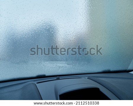 Similar – Image, Stock Photo Frost on car window Winter