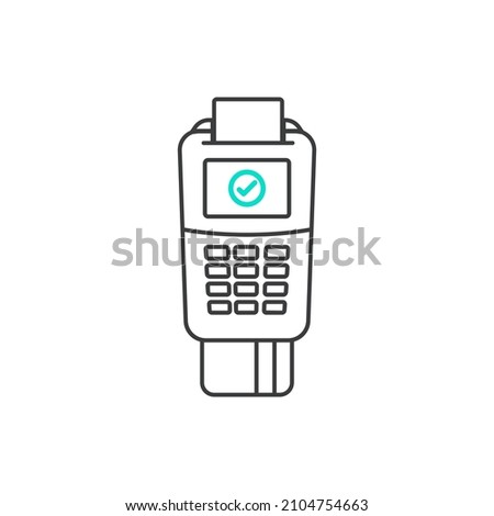 Card Payment Terminal TPV Outline Design Icon