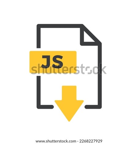 JS File Isolated Vector Icon