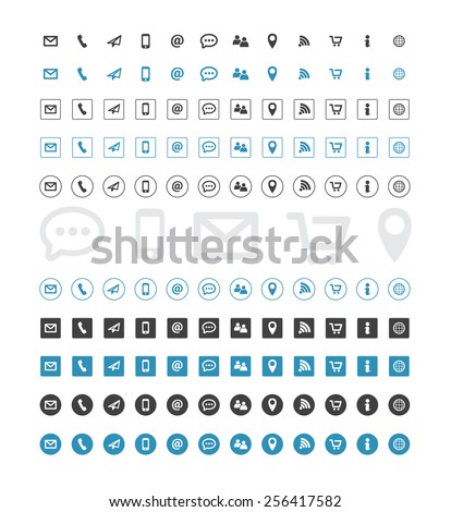 Contact Icon Set 