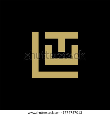 Monogram design initial LTU logo concept with vector and can be editable