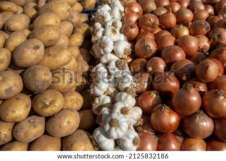 Similar – Image, Stock Photo Fresh ripe vegetables for salad cooking