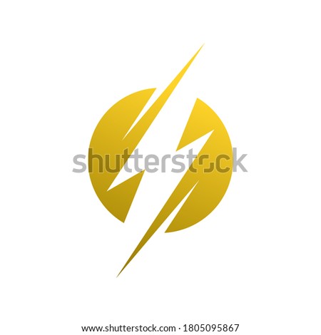 Lightning Bolt Logo Design Vector