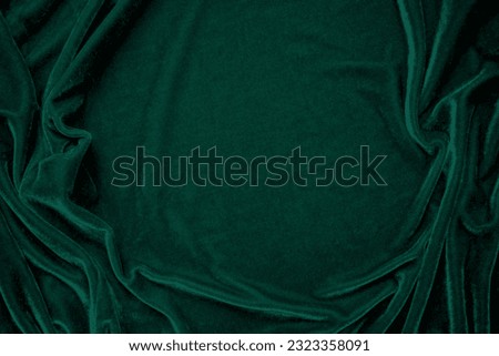 Similar – Image, Stock Photo green velvet fabric as background
