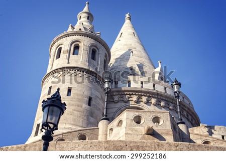 View of the Fisherman\'s Bastion in Budapest