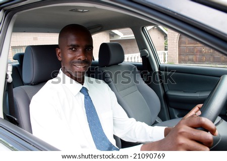 african businessman driver
