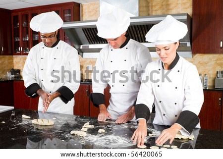 professional chefs in kitchen