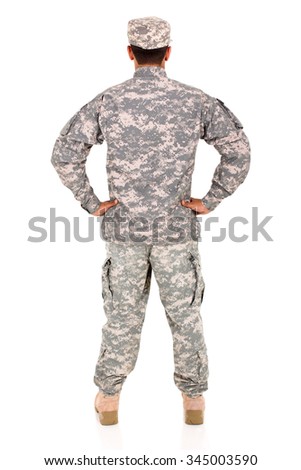 Similar – Image, Stock Photo Rear view soldiers