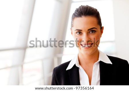 attractive young businesswoman portrait