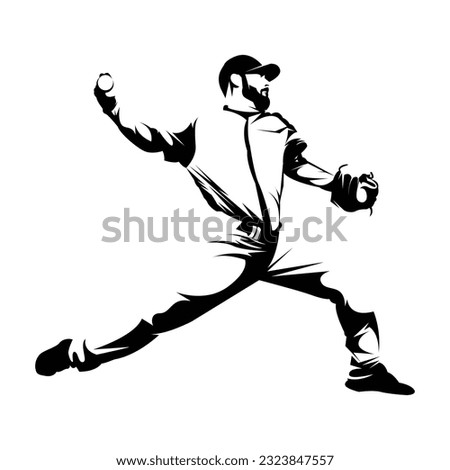 Baseball Player Clipart Black And White | Free download on ClipArtMag