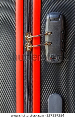 Briefcase Luggage Latch And Lock Close Up