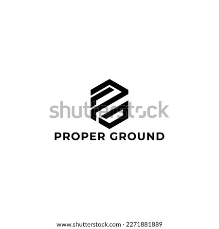 Letter P G logo design. creative minimal monochrome monogram symbol. Universal elegant vector emblem. Premium business logotype. Graphic alphabet symbol for corporate identity