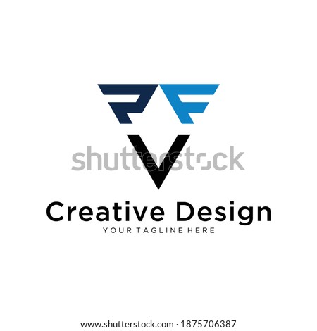 RFV Corporate Logo Letter,Logo, Marketing, Business, Financial Icon. Imagine de stoc © 