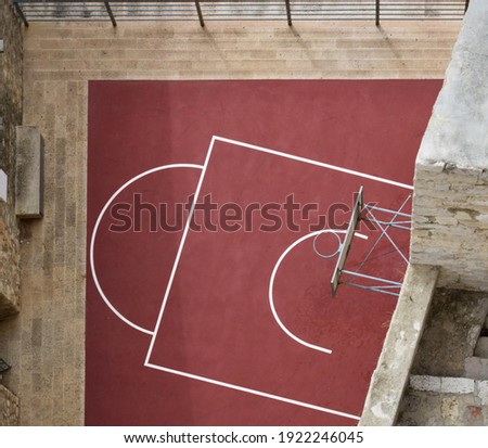 Image, Stock Photo Playing field circle within a circle