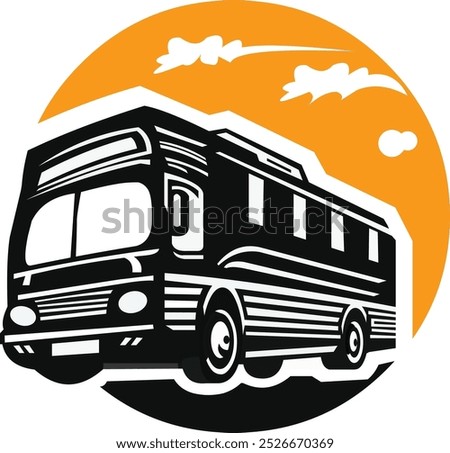 suitable for a logo for an inter-city or provincial transportation business, or a family travel service