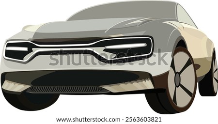 can be used for logo material with cool car characters like the picture