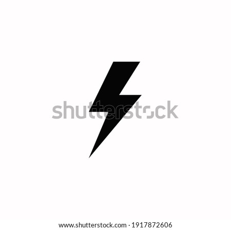 Flash icon vector on a white background