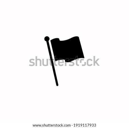 Flag icon vector on a white background