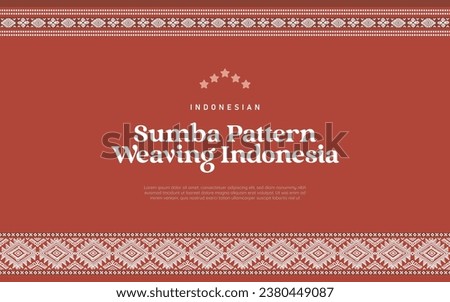 Indonesian Sumba Pattern Weaving Illustration