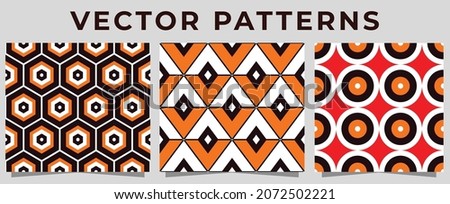 Official Top vector pattern in brown. Collection of striped seamless geometric patterns, Prada Geometric Print pattern