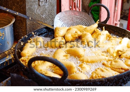 Similar – Image, Stock Photo Doughnuts near ingredients on table