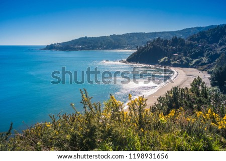 Similar – Foto Bild Strand an der chilenischen Küste bei Valparaiso