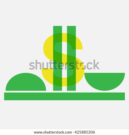 Concept image of Brazilian National Congress money