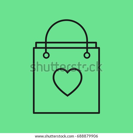 Shopping bag icon