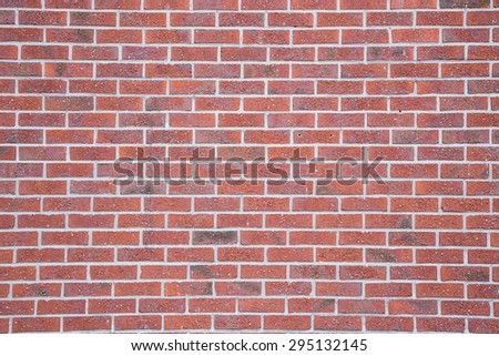 Ancient Red Horizontal Colorful Brick Wall