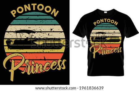 Pontoon Princess T Shirt Design