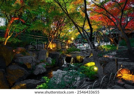 Similar – Foto Bild Garten am Abend garten