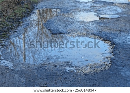 Similar – Image, Stock Photo a big puddle in Mauerpark Berlin