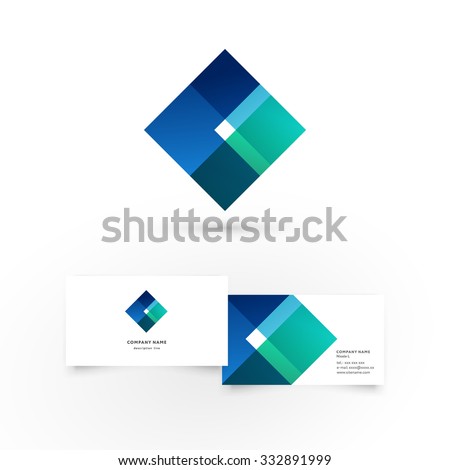 Modern icon design logo element with business card template. Best for identity and logotypes.
