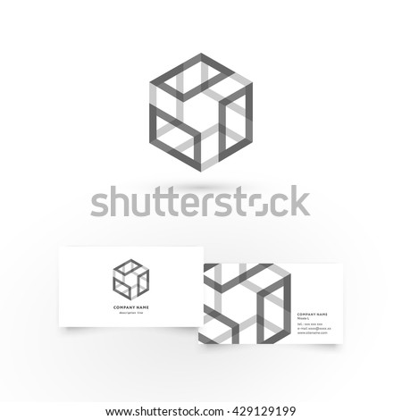 Modern icon design logo element with business card template. Best for identity and logotypes.