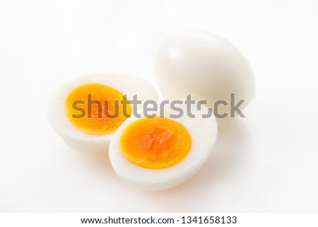 Similar – Image, Stock Photo Medium boiled eggs with sasld, healthy breakfast