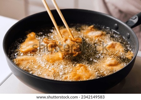 Similar – Image, Stock Photo Pan with fried chicken and vegetables