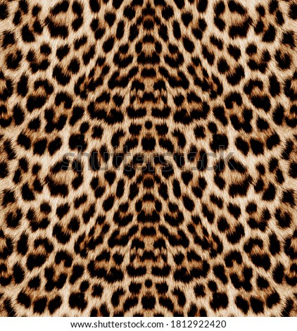 furry abstract leopard skin pattern