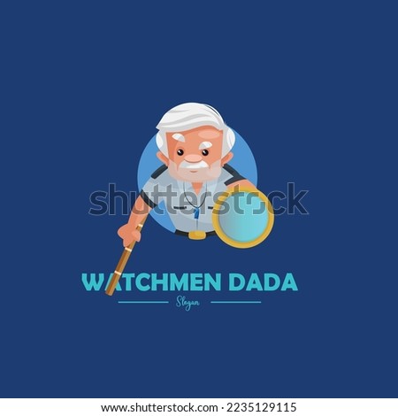 Watchmen dada vector mascot logo template.