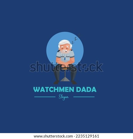 Watchmen dada vector mascot logo template.